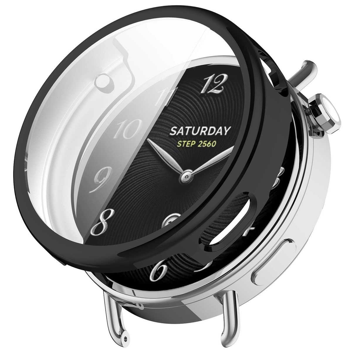 Plecki ze szkłem Bizon Case Watch Felipe dla Xiaomi Watch S4 41 mm